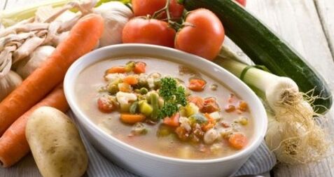 위염에 대한 야채 퓌레 수프